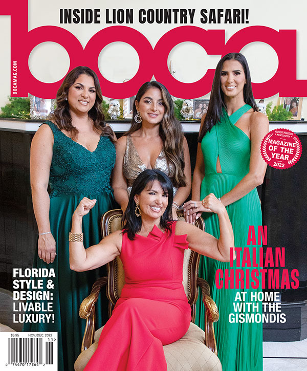 Boca Magazine Cover Nov/Dec 2022